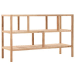 Bathroom Shelf Solid Walnut Wood 100x40x65cm Storage Rack Organiser