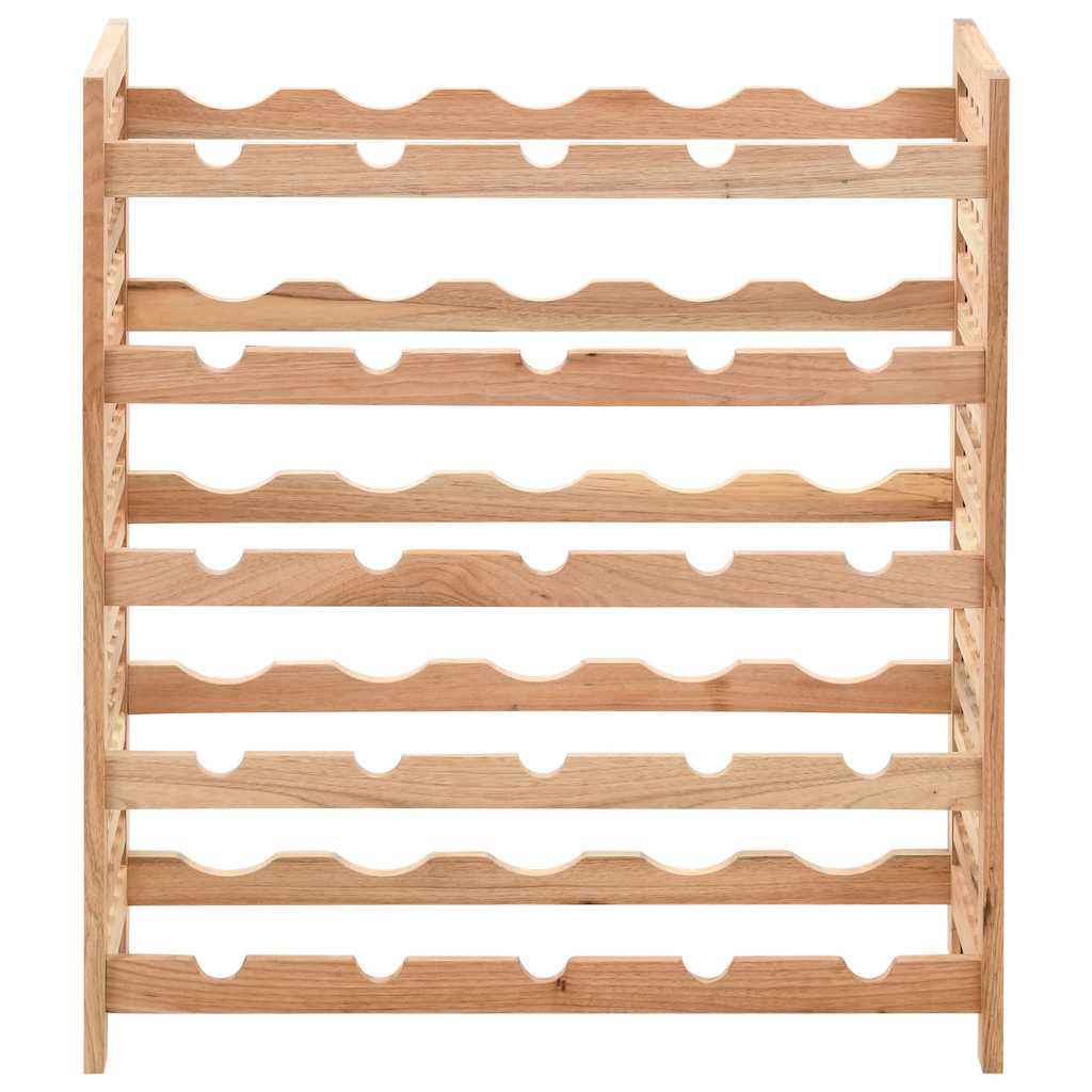 Wine Rack Solid Walnut 25 Bottles 63x25x73cm