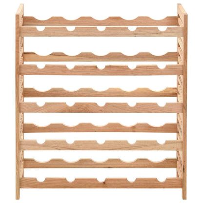 Wine Rack Solid Walnut 25 Bottles 63x25x73cm