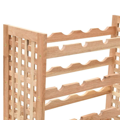 Wine Rack Solid Walnut 25 Bottles 63x25x73cm