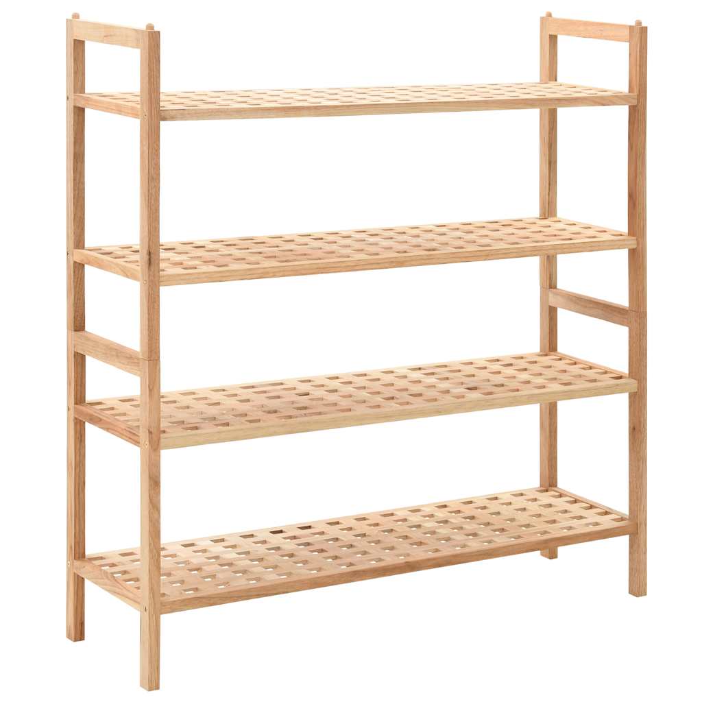 Walnut Shoe Rack Storage 69x26x81cm
