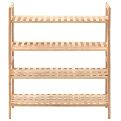 Walnut Shoe Rack Storage 69x26x81cm
