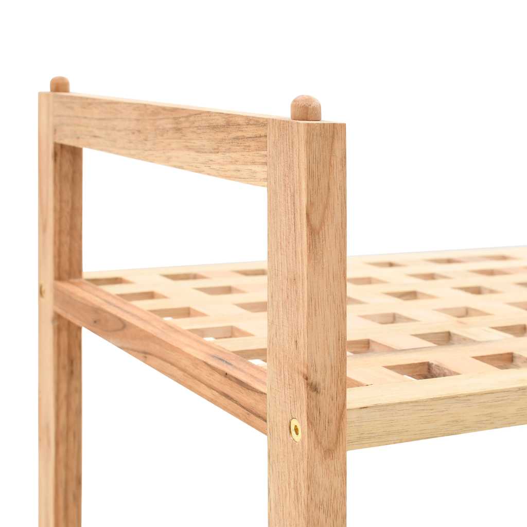 Walnut Shoe Rack Storage 69x26x81cm