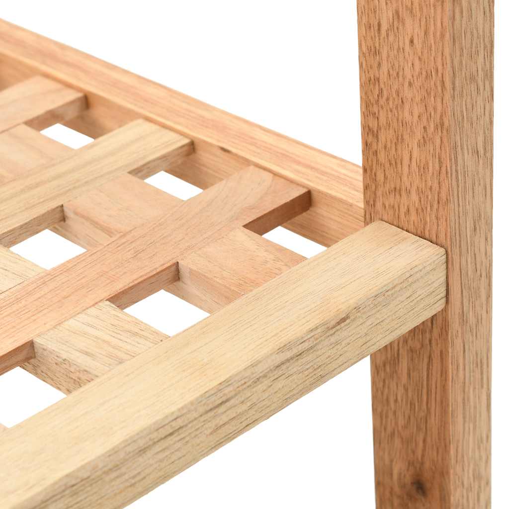Walnut Shoe Rack Storage 69x26x81cm
