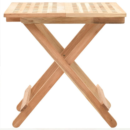 Foldable Side Table Solid Walnut Wood