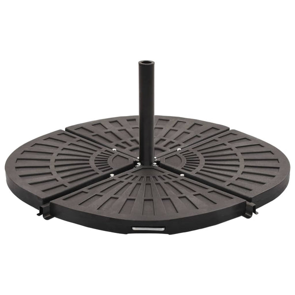  Umbrella Weight Plate Black Fan-shaped 20 kg