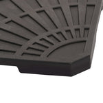 Umbrella Weight Plate Black Fan-shaped 20 kg