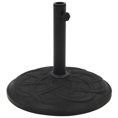 Parasol Base Black Concrete Round 15 kg