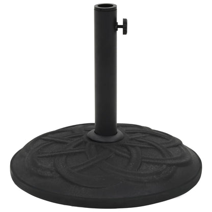 Parasol Base Black Concrete Round 15 kg