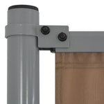 Fence Panel with 2 Posts Fabric  Taupe