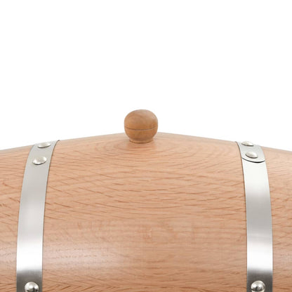 Wine Barrel with Tap Solid Oak Wood 12 L