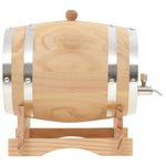 Wine Barrel with Tap Solid Pinewood 6 L