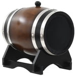 Wine Barrel with Tap Solid Pinewood 12 L