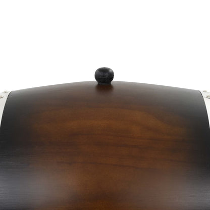 Wine Barrel with Tap Solid Pinewood 35 L - Brownish Black