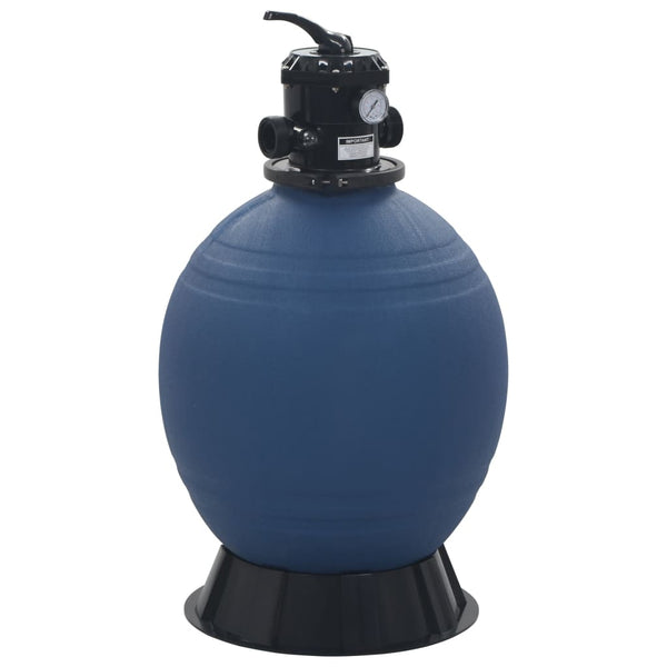  Pool Sand Filter with 6 Position Valve Blue 560 mm