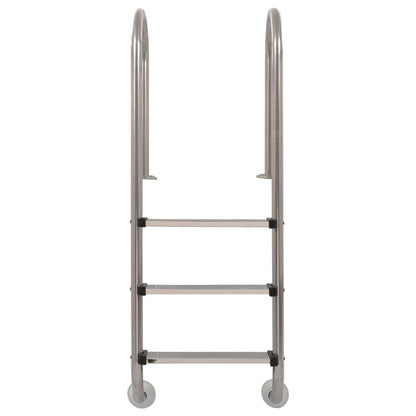Pool Ladder 3 Steps Stainless Steel 120 cm