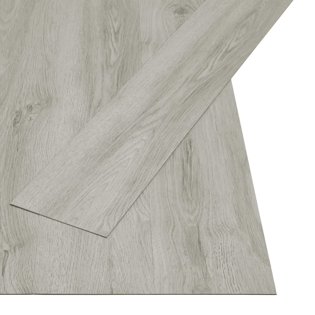 Self-adhesive Flooring Planks 4.46 mÃ‚Â² 3 mm PVC Light Grey