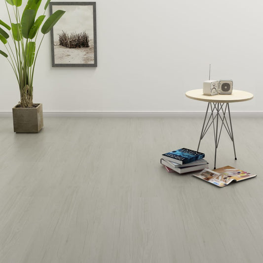 Self-adhesive Flooring Planks 4.46 mÃ‚Â² 3 mm PVC Light Grey