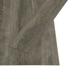 Self-adhesive Flooring Planks 4.46 mÃ‚Â² 3 mm PVC Grey and Brown