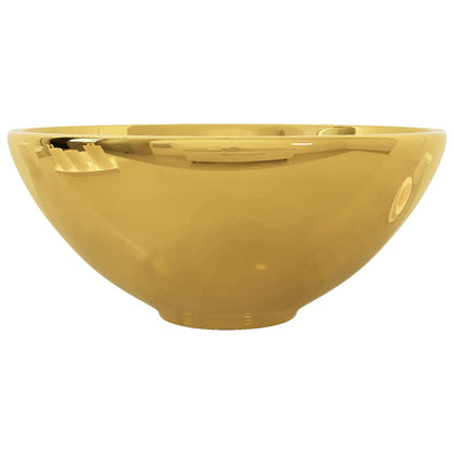 Wash Basin Ceramic Gold