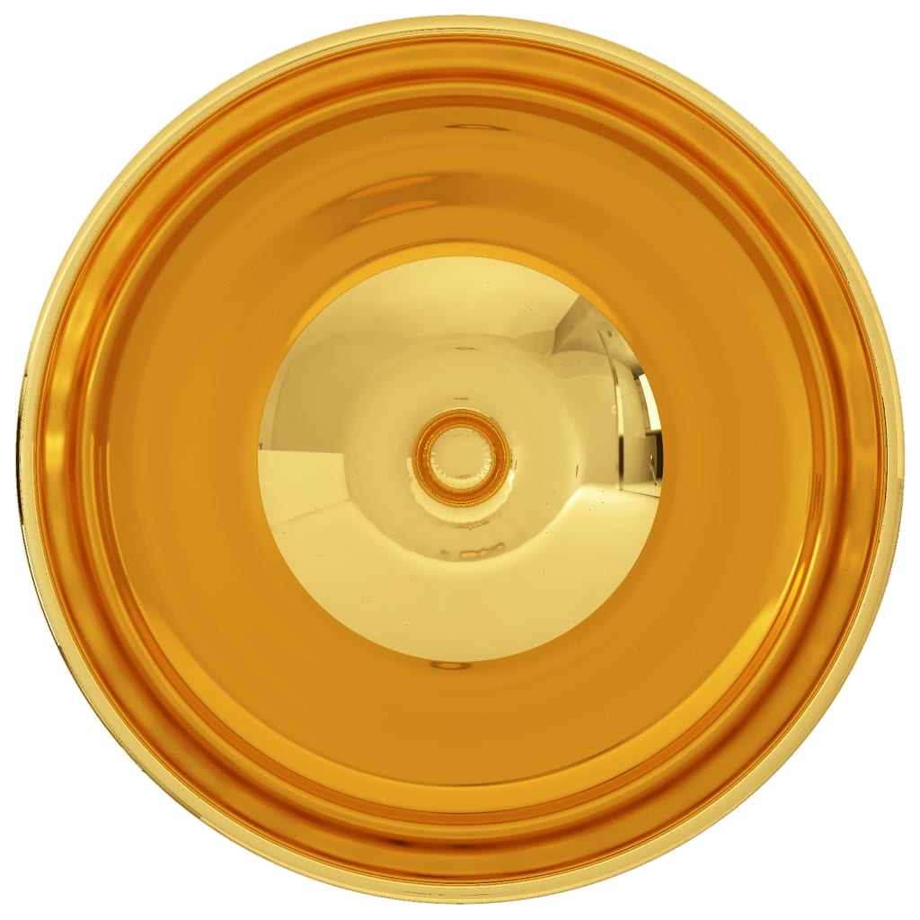 Wash Basin Ceramic Gold
