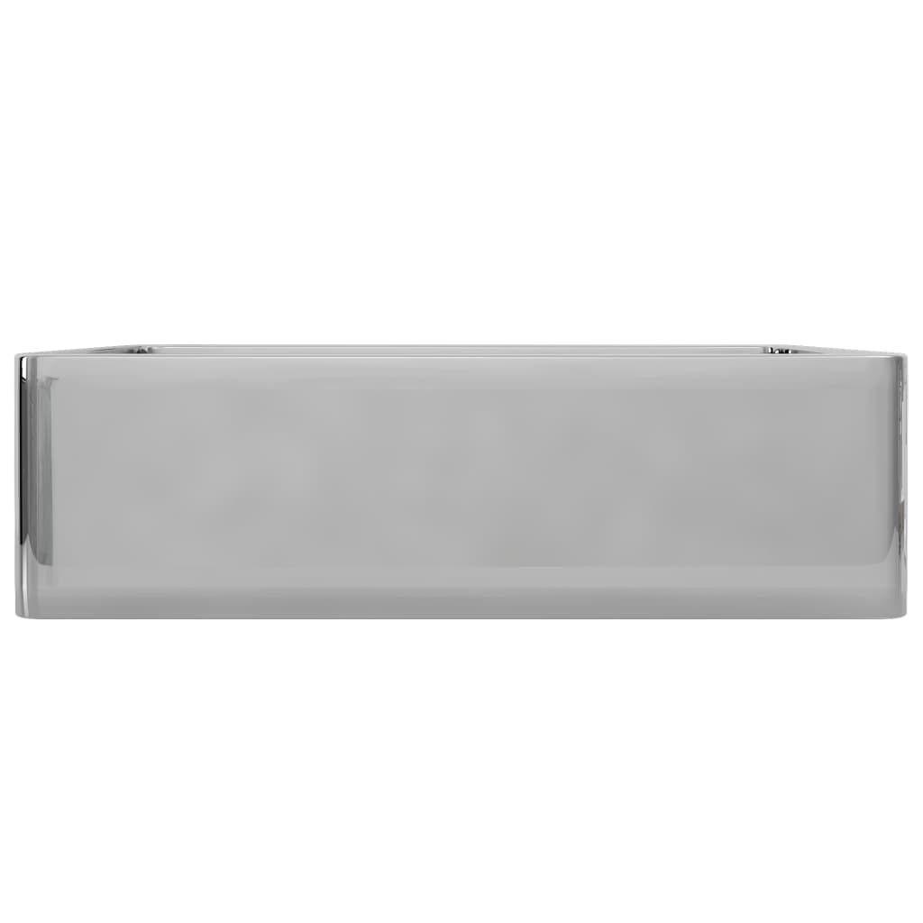Wash Basin Ceramic - Silver