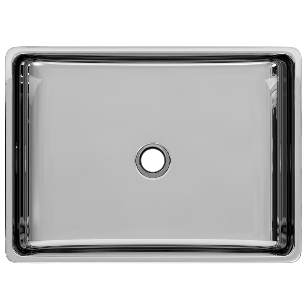 Wash Basin Ceramic - Silver