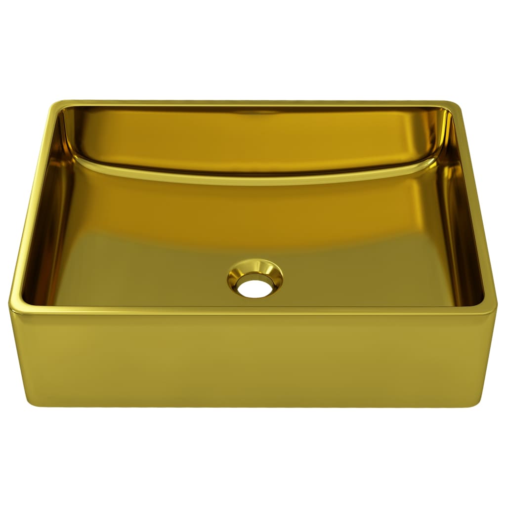 Wash Basin Ceramic - Gold