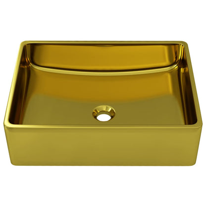 Wash Basin Ceramic - Gold