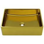 Wash Basin Ceramic - Gold