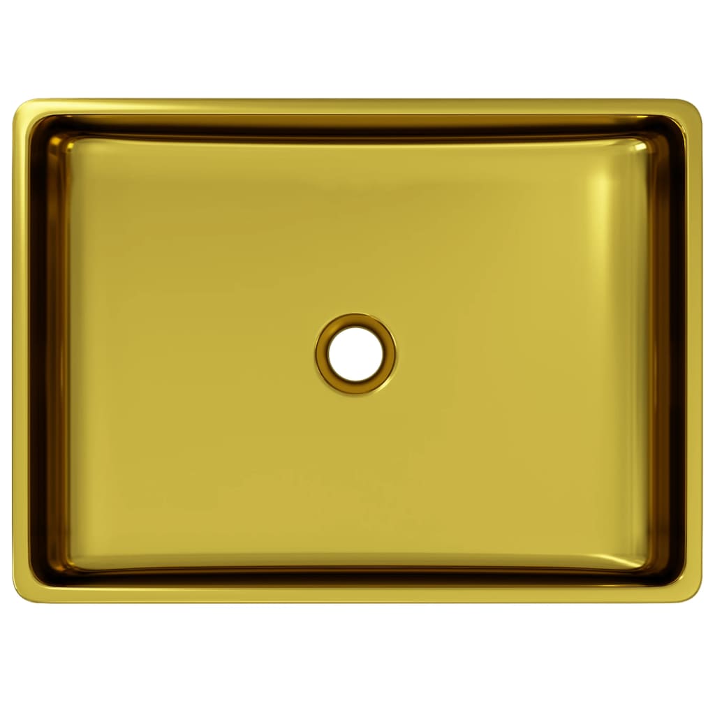 Wash Basin Ceramic - Gold