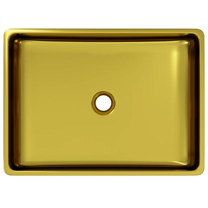 Wash Basin Ceramic - Gold
