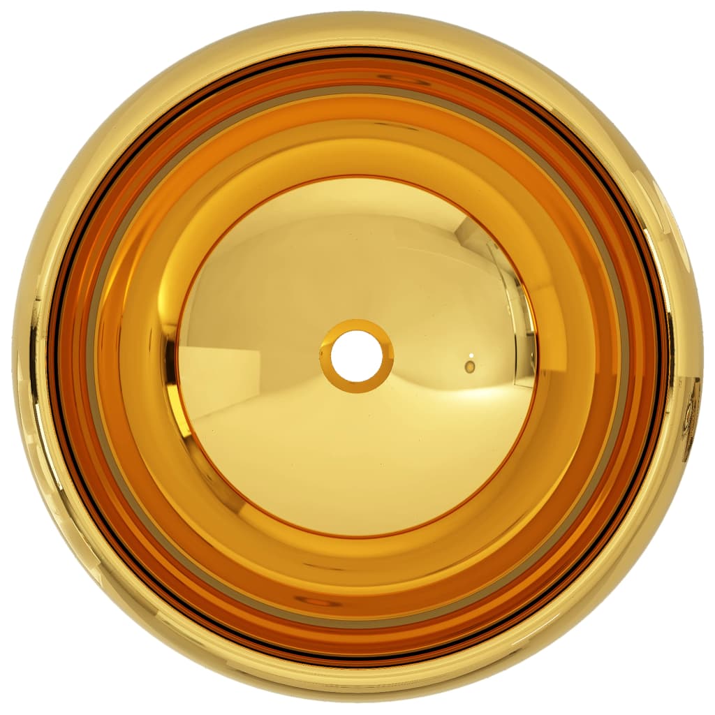 Wash Basin Ceramic (Gold)