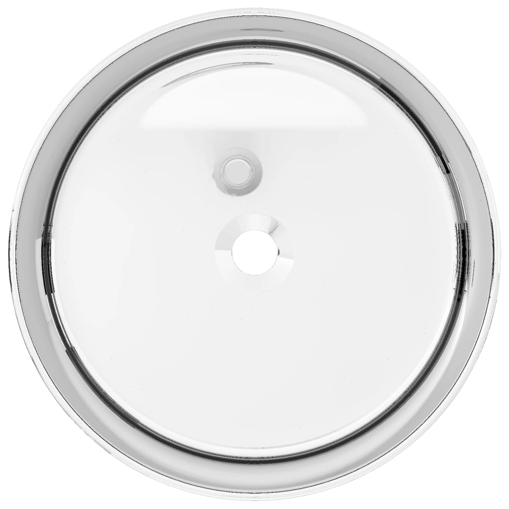 Wash Basin Ceramic {Silver}