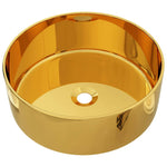 Wash Basin Ceramic {Gold}