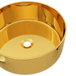 Wash Basin Ceramic {Gold}