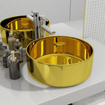 Wash Basin Ceramic {Gold}