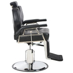 Barber Black Leather Salon Chair