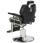 Barber Black Leather Salon Chair