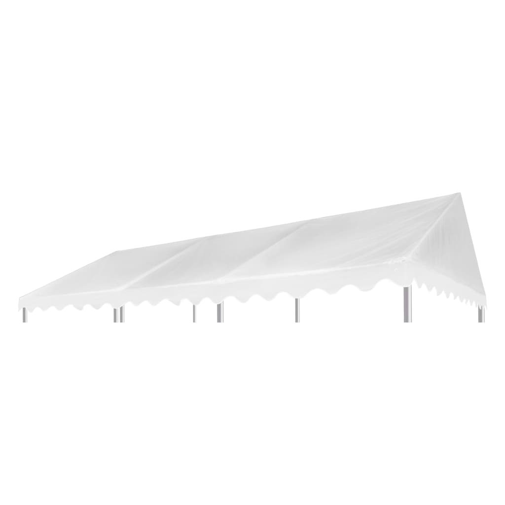 Gazebo Top Cover PVC White - 6×3m