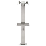 Garden Water Column Stainless Steel Square 95 cm