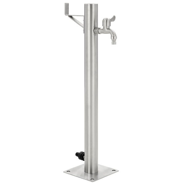  Garden Water Column Stainless Steel Round 65 cm