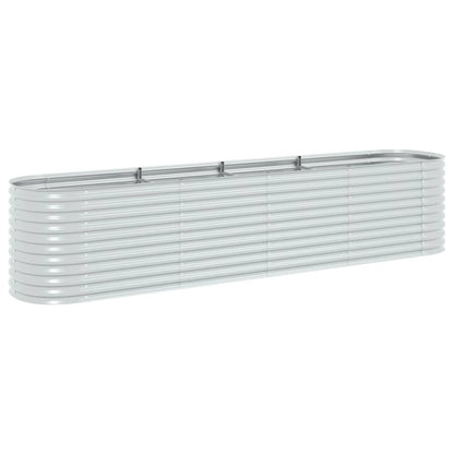 Garden Planter Galvanised Steel - 400×80×81cm