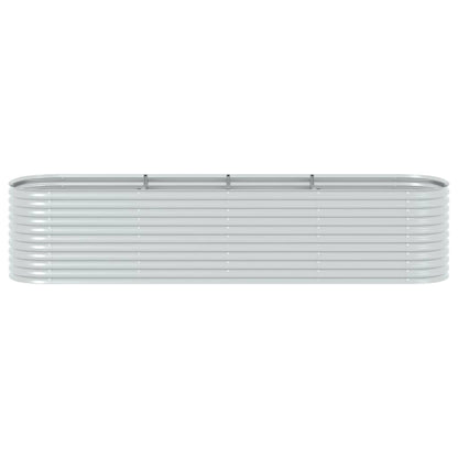 Garden Planter Galvanised Steel - 400×80×81cm