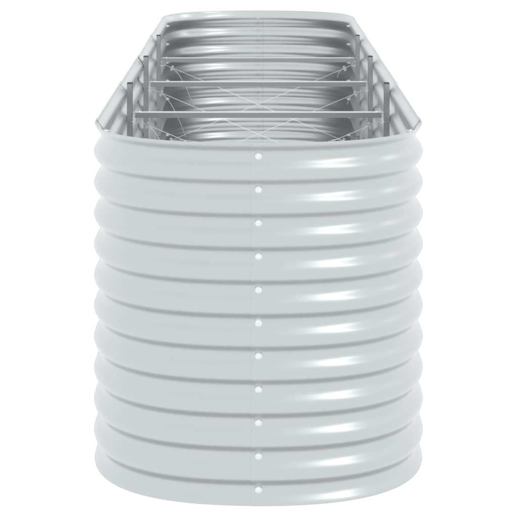 Garden Planter Galvanised Steel - 400×80×81cm
