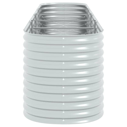 Garden Planter Galvanised Steel - 400×80×81cm