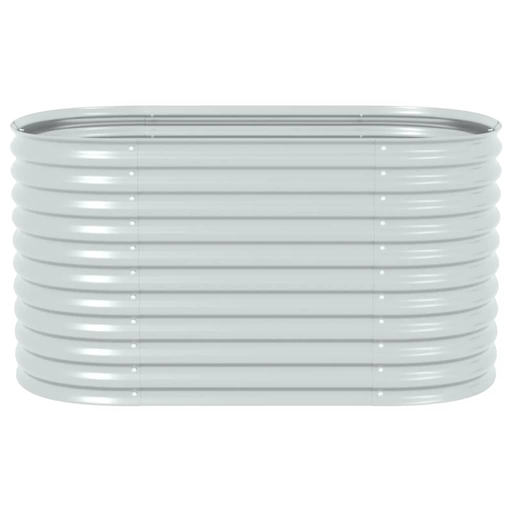 Garden Planter Galvanised Steel - 160×80×81cm