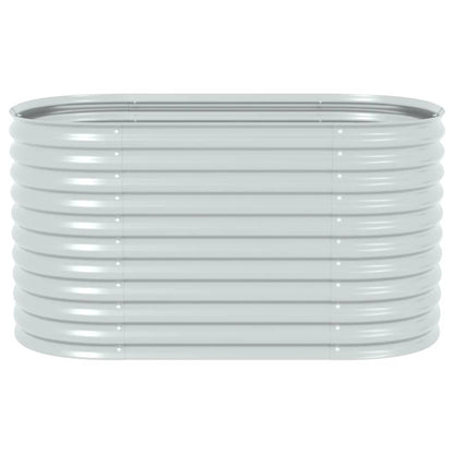 Garden Planter Galvanised Steel - 160×80×81cm