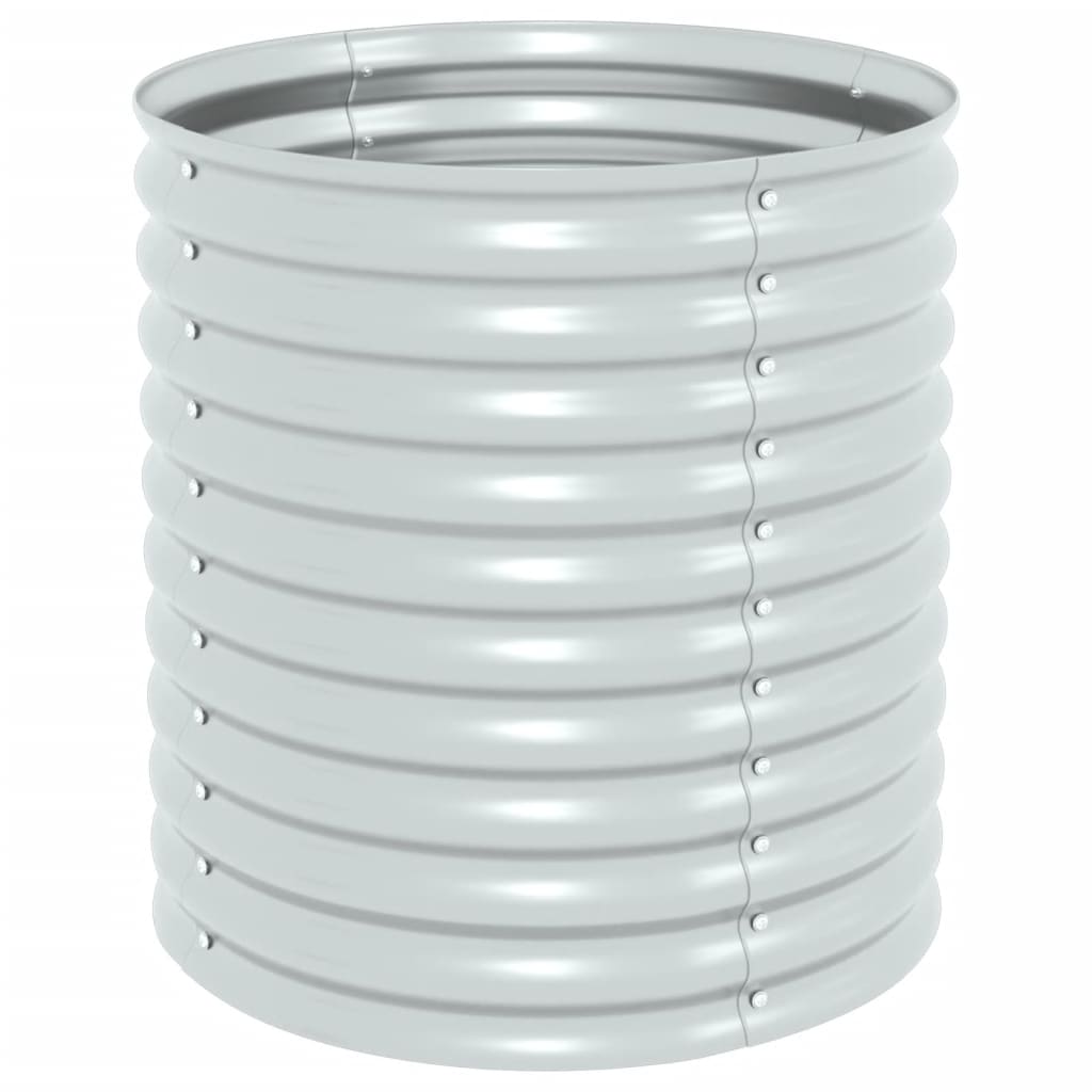 Garden Planter Galvanised Steel -Silver