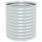 Garden Planter Galvanised Steel -Silver